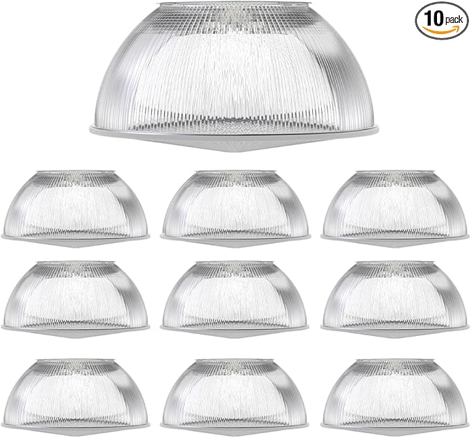 HYPERLITE 60 Degree PC Reflector ONLY for Hero Series LED High Bay Light (Clear with Cover) 10-Pack