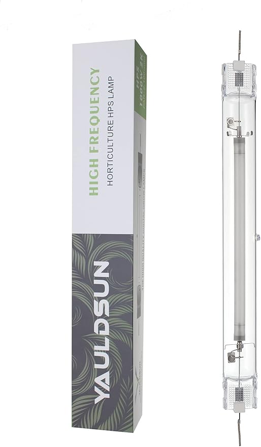 Grow Light Bulbs DE HPS 1000W Full Spectrum Double Ended High Pressure Sodium for Indoor Plant Growth lamp High PAR CCT 2100K 1 Pack