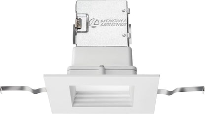 Lithonia Lighting 4JBK SQ 30K 90CRI MW M6 Canless Kit, Square, Matte White