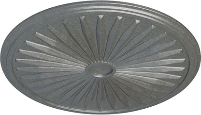 Ekena Millwork CM33LEPLS Leandros Ceiling Medallion, Platinum, 33 1/8"OD x 3 1/2"ID x 1 3/8"P