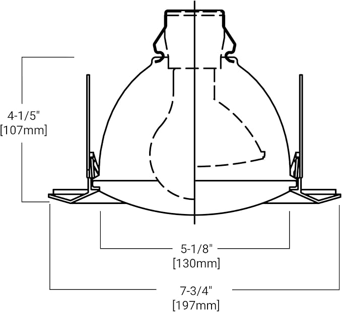 HALO E26 Series 6 in. White Recessed Ceiling Light Fixture Trim with Frosted Glass Lens, Wet Rated Shower Light (6 Pack)