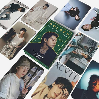 KPOPBP Golden Album Photocards First Solo Album Photo Cards Kpop Lomo Card Set Gift Merch for Boys and Girls