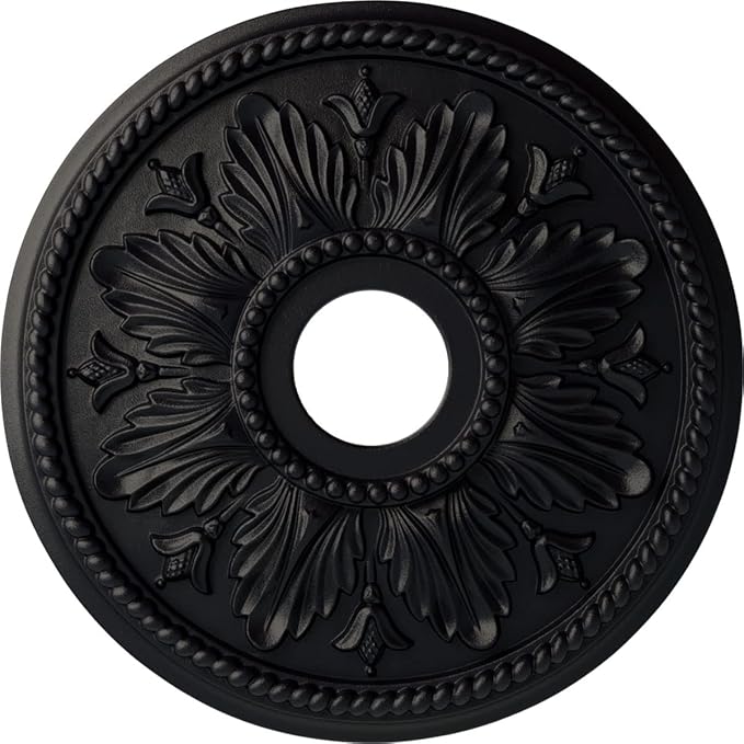 Ekena Millwork CM18ED1SGS Edinburgh Ceiling Medallion, Steel Gray