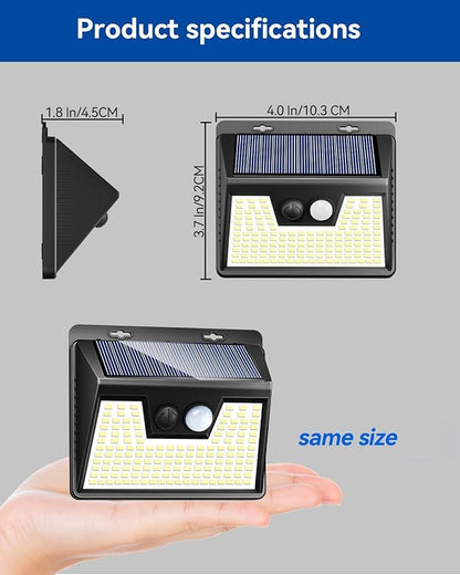 Peasur Solar Outdoor Lights [5 Pack/140LED], Motion Sensor Outdoor Light Ultra-Bright, Solar Powered Security Lights 3 Working Modes, Solar Lights Outdoor Waterproof for Outside Garden Yard (500LM)