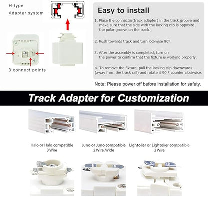 Kiven H-Type Wire Track LightPendants,Cord Length Customization Provided, 3 Lights Restaurant Decorative Pendant Light Industrial Pendant Lamp, Bulb Not Included,White Finish