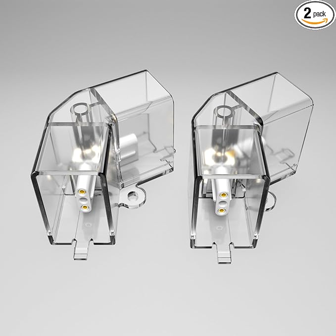 Hexagon Garage Lights V Connectors 2 Pack, Exclusively Compatible Brand Hexagon LED Lights (2pcs 120°V Connector)