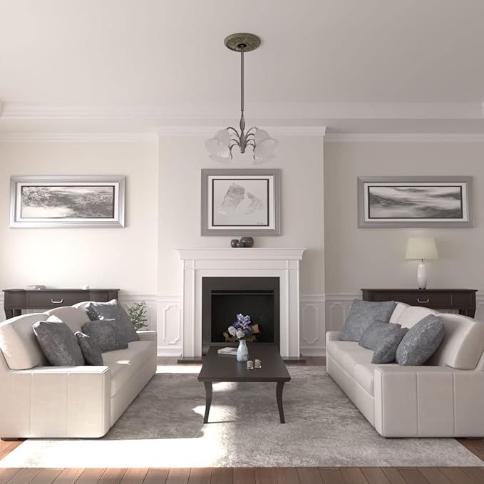 Ekena Millwork CM18ED1PTF Edinburgh Ceiling Medallion, Painted Turtle
