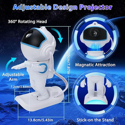 Astronaut Galaxy Projector, Star Projector, Night Light for Kids with Timer and Remote, Room Decor, Galaxy Projector for Bedroom, Birthday Gifts for Adults Teen Girl Gifts
