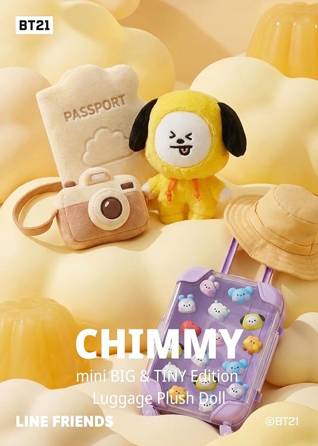 Line Friends Official BT21 mini BIG & TINY Edition Luggage - CHIMMY
