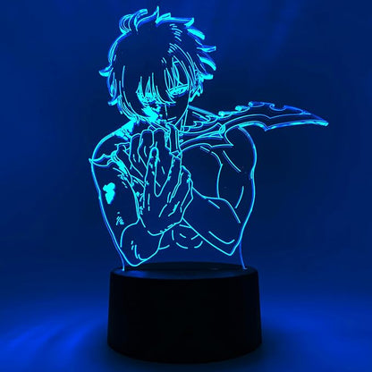 Otaku Lamps Sung Jinwoo Solo Leveling – Anime Lamp Figure Night Light, 16 Color RGB LED – 3D Anime Room Décor Gift for Otaku