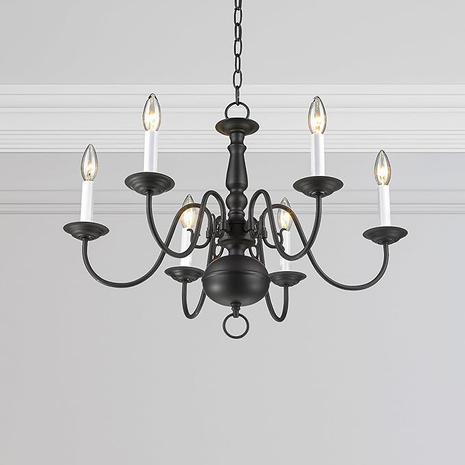 Livex Lighting 5006-07 Williamsburgh 6-Light Chandelier, Bronze,18Hx24W
