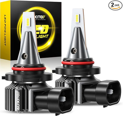 AUXITO H10/9145 LED Fog Light Bulbs 18000LM, 1000% Brighter 6500K 9140 Fog Lights, 1:1 OEM Replacement for Cars Trucks SUVs, 3-Minute Installation, IP68 Waterproof, Pack of 2