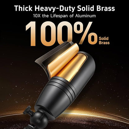 Gardenreet Brass Landscape Lighting - Black Low Voltage Spotlights Outdoor LED, 12V Wired Uplights, Waterproof Spot Lights for Outside Trees with 5W 5000K Daylight MR16 Bulb (4 Pack)