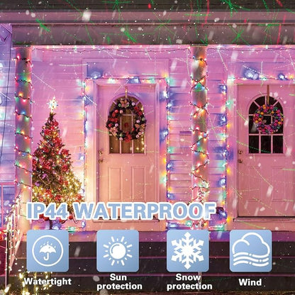 LAMPHOME 100 LED Easter String Lights, 33 FT Colorful Connectable Waterproof String Lights Clear Wire with 16Modes, Easter Decorations for Indoor Outdoor Party Yard Garden (Multicolor)