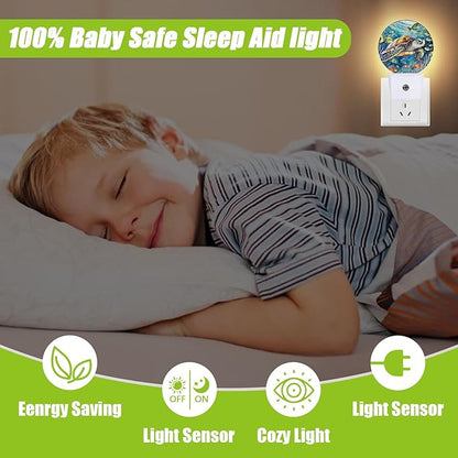 Sea Turtle Night Light,Underwater World Night Lights Plug into Wall for Kitchens Toilets Bedroom Decorative Half Round Nightlight Led Lamp 0.5W Sleep Friendly