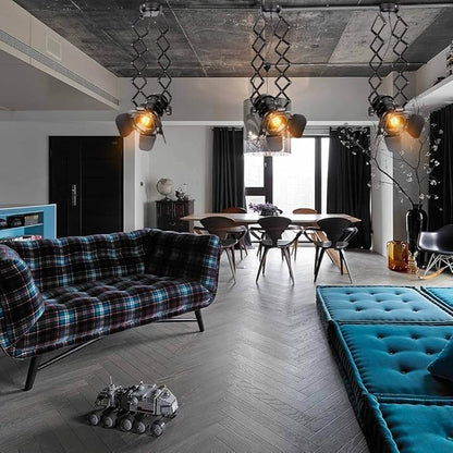 Telescopic Loft Industrial Iron Spotlight Vintage Ceiling Lights LED Shop Light Track Light Nordic Pendant Light Wall Lights Spotlight for Bar Cafe Shop