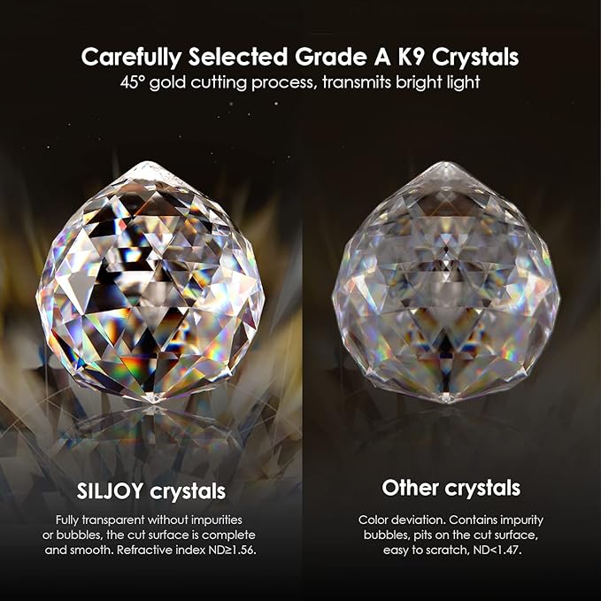 Siljoy 8 Lights Modern Crystal Chandeliers, Rectangular K9 Crystal Raindrop Chandelier, Rectangle Pendant Ceiling Light for Dining Room Kitchen Island, Adjustable Hanging Height, L40 x W10 x H10