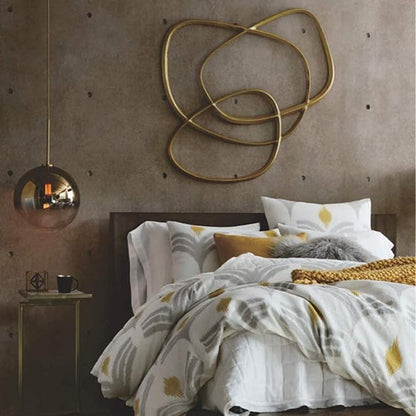 Gradient Color Glass Pendant Light,Modern Glass Hanging Light Chandelier Light (Gold, 30cm)