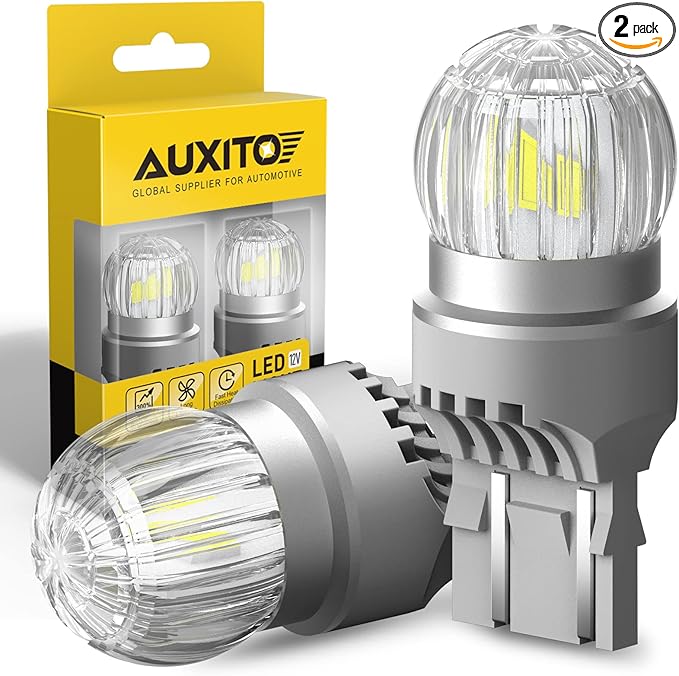 AUXITO 7443 LED Bulb White, Reverse Light 7440 7441 7444 T20 Super Bright for Backup Light Tail DRL Brake Signal Parking Lights Daytime Running Light Modules, Pack of 2