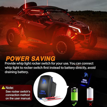 Nilight RGB LED Rock Lights Kit 10 Pods Underglow Multicolor Neon Pod with Remote & Bluetooth App Control DIY Flashing Music Mode Wheel Well Light for Truck ATV UTV RZR SUV