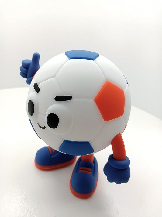 Cute Fox Night Light for Kids, Silicone Baby Nursery Night Light, Rechargeable Touch Lamp with Timer & Dimmable Warm Light for Bedroom Decor, Cute Animal Lamp (Soccer Ball)