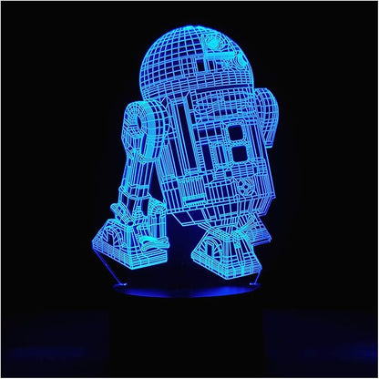 3D Illusion Platform Night Lights Touch Switch 7 Color Change USB Power LED Desk Lamp for Home Decorations or Holiday Gifts