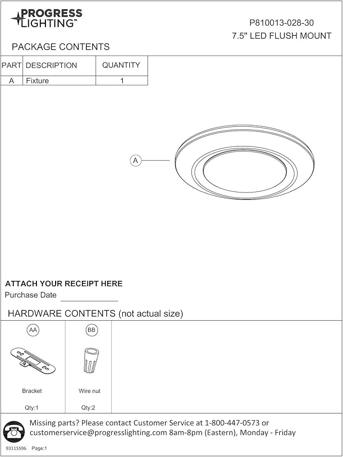 Progress Lighting 7-1/4" Surface Mount LED, Intrinsic Collection, Indoor & Outdoor, P810013-028-30, Satin White
