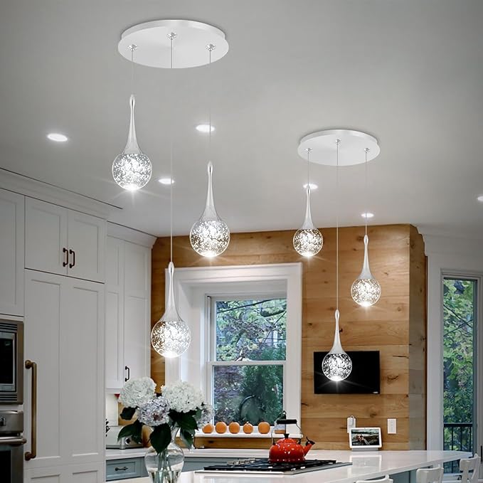 Flashing God 3 Light Bubble Dimmable Crystal Chandelier Chromed Finished Ceiling Hanging Lights Over Table Foyer Entrance Chandeliers