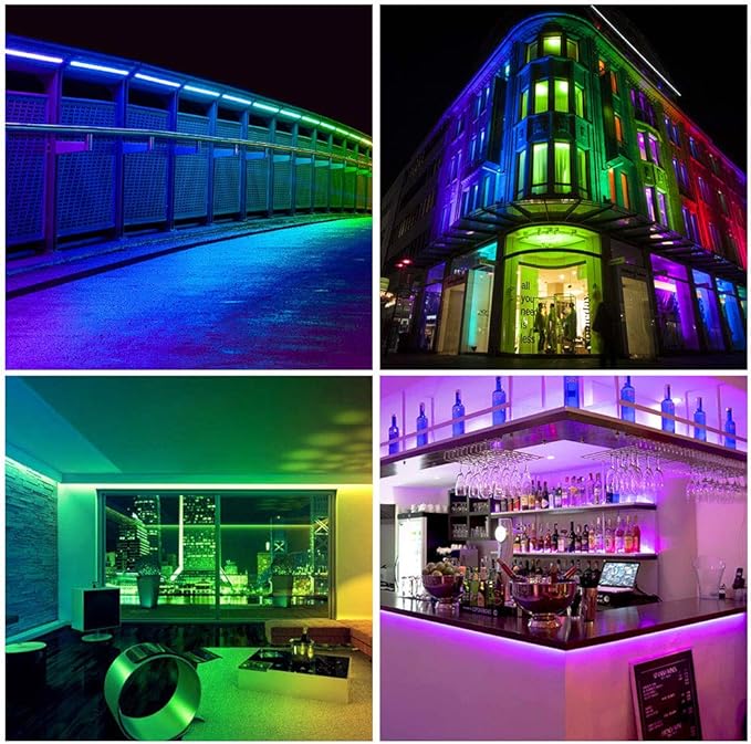 BTF-LIGHTING WS2811 DC24V 32FT Addressable RGB LED Strip 600LEDs 100Pixels Dream Color White PCB IP30 Non-Waterproof Works with Arduino/Respberry/etc Prevent Voltage Droping(No Adapter or Controller)