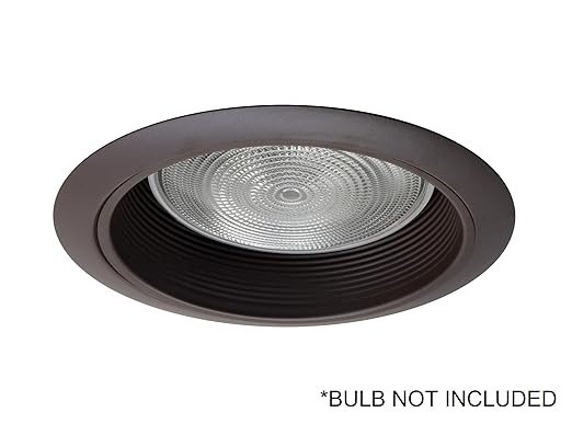 NICOR Lighting 6 inch Oil-Rubbed Bronze Airtight Recessed Cone Baffle Trim, Fits 6 inch Housings (17550AOB)