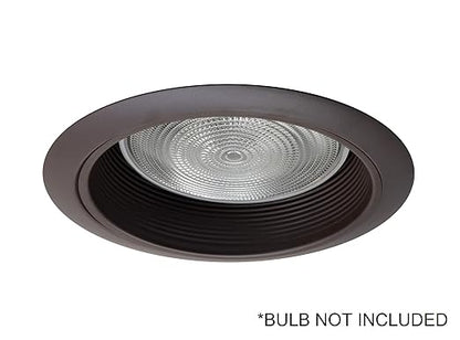 NICOR Lighting 6 inch Oil-Rubbed Bronze Airtight Recessed Cone Baffle Trim, Fits 6 inch Housings (17550AOB)