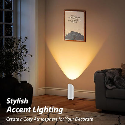 2 Pack Uplighting Indoor, 7W Floor Can Lights with 2700K LED GU10 Bulbs, IP44 Waterproof Uplights Spotlight for Dark Corner Sofa House Plant Wall Artwork Indoor, 6.5FT Plug Cord & Foot Switch