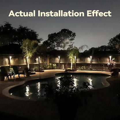 LEONLITE Update 5CCT LED Low Voltage Deck Lights, 180LM 3.74inch Landscape Step Railing Fence Light, 12-24V AC/DC, CRI90, Die-cast Aluminum Housing & Frosted Glass Lens, UL Cord, Bronze, Pack of 6