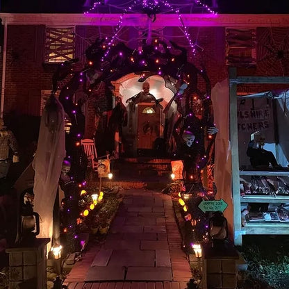TW SHINE Purple and Orange Halloween Lights, 2 Pack 20FT 100 Count Incandescent Mini String Lights, Waterproof Halloween Decorations for Outdoor Indoor Patio Home Party Garden Yard Decor