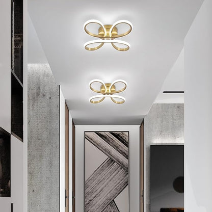ADISUN Modern LED Ceiling Light, 6000K Semi Flush Mount Ceiling Light Fixture, Modern Ceiling Lights for Hallway Bedroom Corridor Aisle Bathroom Indoor Ceiling Lamp (L14.56*W14.56*H2.4)
