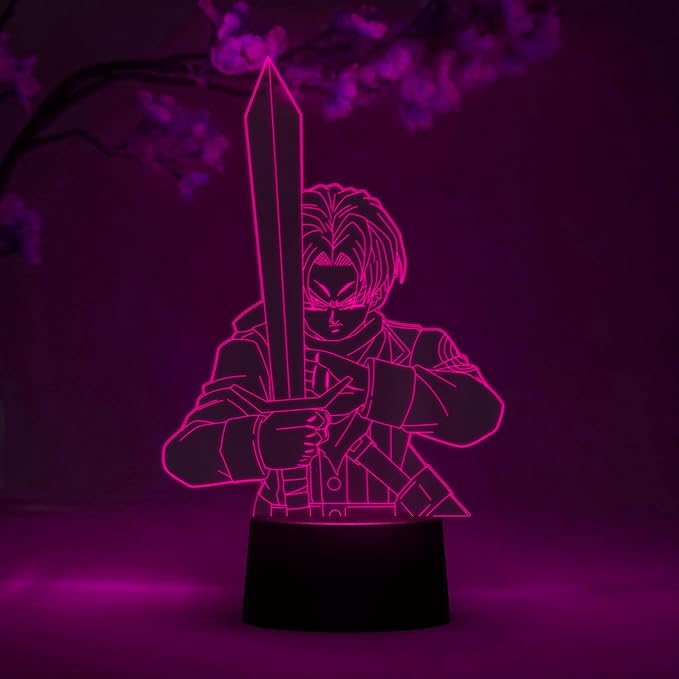 Otaku Lamps Trunks Dragon Ball Super – Anime Lamp Figure Night Light, 16 Color RGB LED – Remote, 3D Anime Room Décor Gift for Otaku