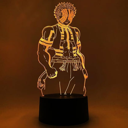 Otaku Lamps Demon Slayer - Akaza Anime Night Light, 16 Color RGB LED – Gift for Otaku