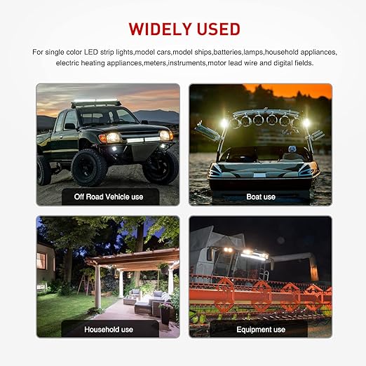 Nilight 2 PCS 16 AWG 10 Feet 3 Pin DT Connector Wiring Harness Extension Kit Plug and Play for Dual Mode Off Road LED Pod Lights Bar DRL Driving Auxiliary Reverse Boat Light
