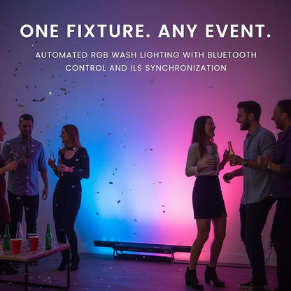 CHAUVET DJ – COLORband T3BT ILS Linear Wash Light | Full-Size RGB Wash with Bluetooth Control, ILS Instant Light Shows, D-Fi USB Wireless DMX, Three-Zone Effects, Stage and Event Lighting
