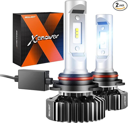 SEALIGHT 9006/HB4 Fog Bulbs or 9006 Fog Light, 40,000LM Super Bright 9006 Powersport Bulbs, 9006 White Light, Powersport Fog Light, Plug-and-Play, Pack of 2