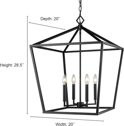 Millennium Lighting 3254-RBZ 4-Light Pendant