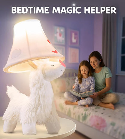 Alpaca Kids Lamp for Girls Bedroom - 19", Llama Girls Lamp for Kids Room - Cute Christmas Gifts, Birthday Gifts for All Ages: Toddler Boys, Children, Grandkids 3 4 5 and Up Years Old, Sister, Brother