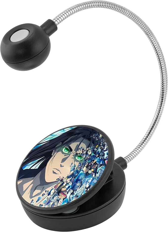 WITHit Clip On Book Light – Dimmable LED Reading Light for Books and eBooks, Reduced Glare, Portable, Cute Bookmark Light for Kids & Adults, Batteries Included (Eren Pathways, Attack on Titan)
