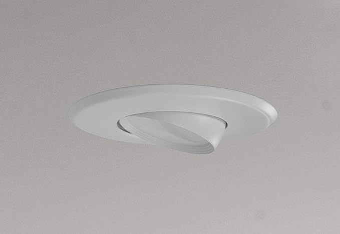 NICOR Lighting 5/6 inch Adjustable LED Eyeball Retrofit Downlight Kit in 3000K (DEB56-20-120-3K-WH)