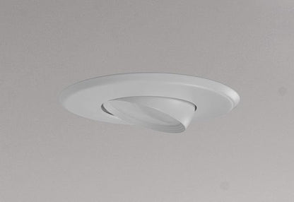 NICOR Lighting 5/6 inch Adjustable LED Eyeball Retrofit Downlight Kit in 4000K (DEB56-20-120-4K-WH)