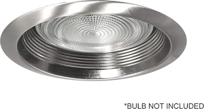 NICOR Lighting 6 inch Nickel Recessed Baffle Trim, Fits 6 inch Housings (17511NK)
