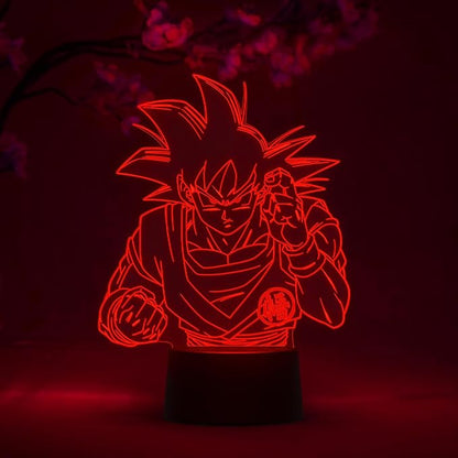 Otaku Lamps Goku Fight Dragon Ball Super – Anime Lamp Figure Night Light, 16 Color RGB LED – Remote, 3D Anime Room Décor Gift for Otaku