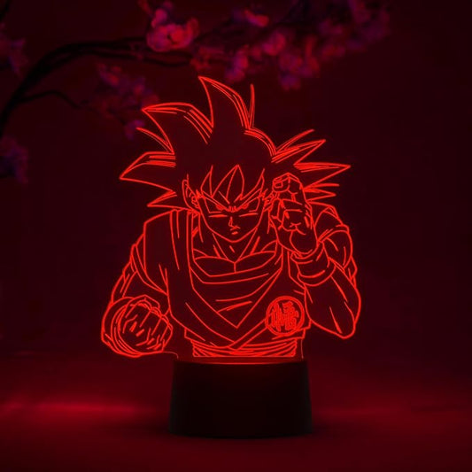 Otaku Lamps Goku Fight Dragon Ball Super – Anime Lamp Figure Night Light, 16 Color RGB LED – Remote, 3D Anime Room Décor Gift for Otaku