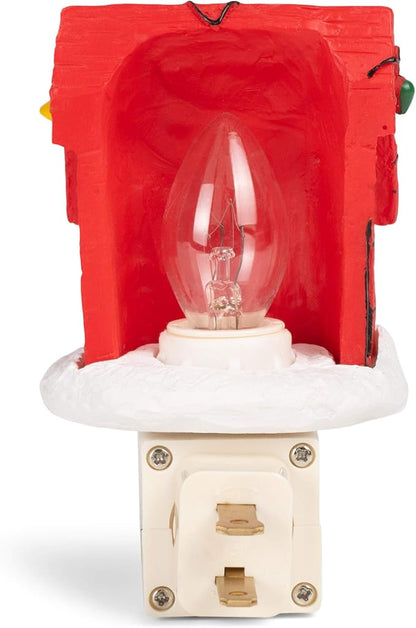Peanuts 4.25 Inch Tall Snoopy Joe Cool Night Light Christmas Doghouse