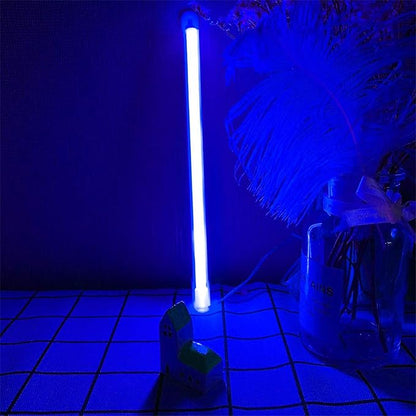 26 Alphabet Letter Lights Blue Letters Neon Lights Battery/USB Operated LED Light Sign Alphabet Plastic Marquee Wall Night Lamps Lighting up Words for Festival Christmas Birthday Wedding Party (I)